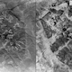 Comparativa de resolución de las imágenes del proyecto CORONA (derecha) con las de los U2 (izquierda) en una vista aérea de
Tell al-Muqayyar,Irak.